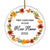 2025 First Christmas In Our New Home Mr And Mrs Gift Autumn Leaf For Wedding Newlywed Couple 2025 Christmas Tree Ornament | teecentury
