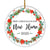 2025 First Christmas In Our New Home Mr And Mrs Gift Christmas Flower For Wedding Newlywed Couple 2025 Christmas Tree Ornament | teecentury