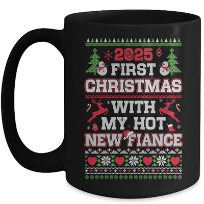2025 First Christmas With My Hot New Fiance Mug | teecentury