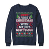 2025 First Christmas With My Hot New Fiance Shirt & Sweatshirt | teecentury