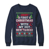 2025 First Christmas With My Hot New Fiancee Shirt & Sweatshirt | teecentury