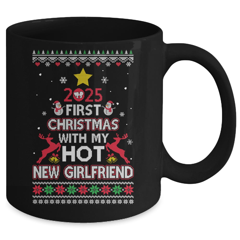 2025 First Christmas With My Hot New Girlfriend Ugly Mug | teecentury