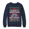2025 First Christmas With My Hot New Husband Shirt & Sweatshirt | teecentury