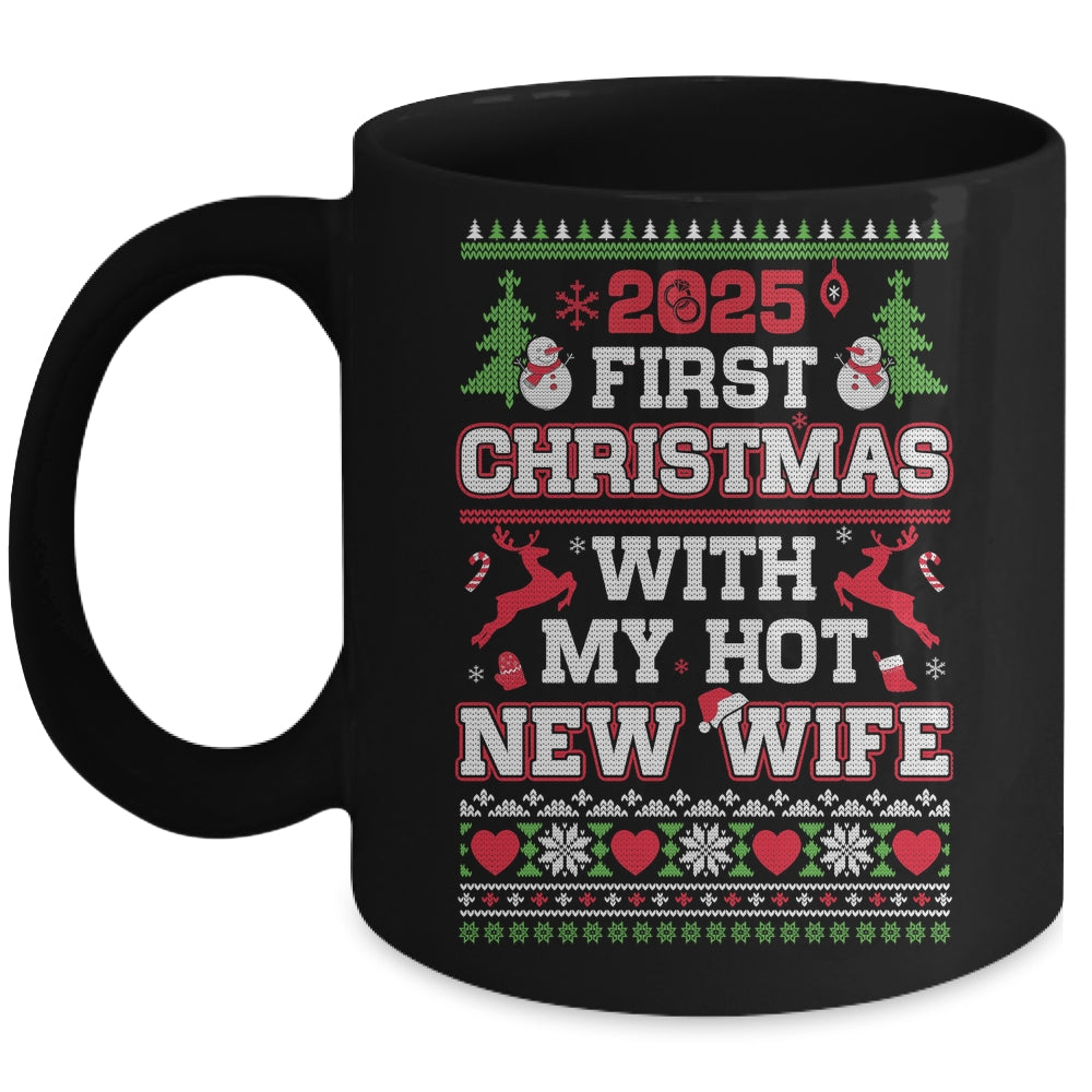 2025 First Christmas With My Hot New Wife Mug | teecentury