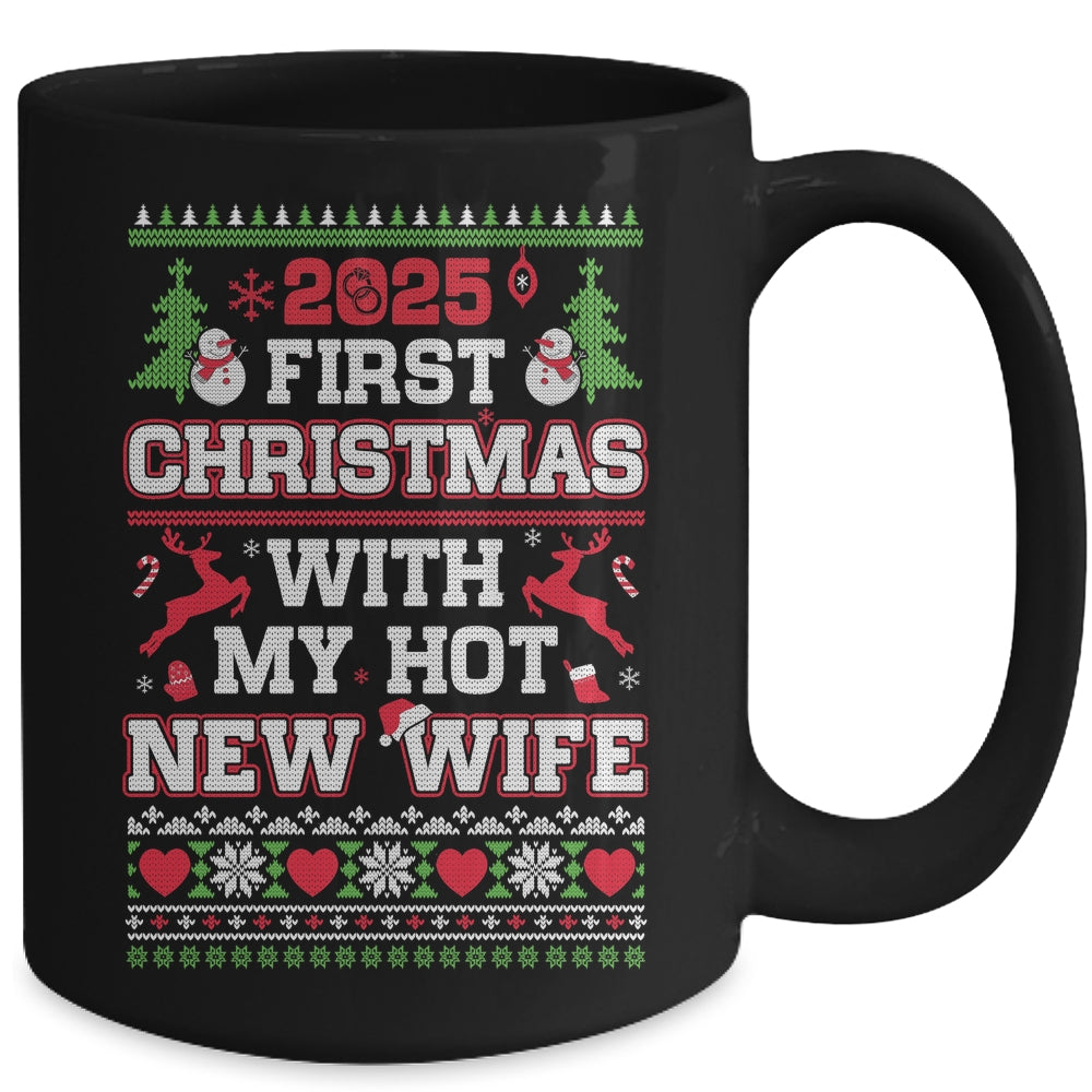 2025 First Christmas With My Hot New Wife Mug | teecentury