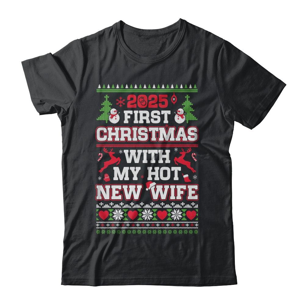 2025 First Christmas With My Hot New Wife Shirt & Sweatshirt | teecentury