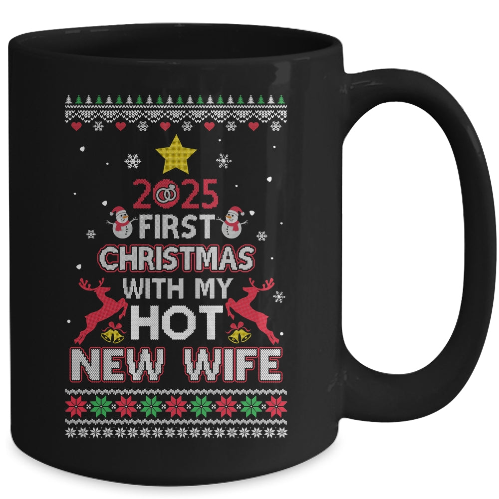 2025 First Christmas With My Hot New Wife Ugly Mug | teecentury