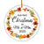 2025 Our First Christmas As Mr And Mrs Gift Autumn Leaf For Wedding Newlywed Couple 2025 Christmas Tree Ornament | teecentury