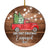 2025 Our First Christmas Engaged Just Married Red Car Truck Gift for Newlywed Couple 2025 Christmas Tree Ornament | teecentury