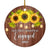 2025 Our First Christmas Engaged Just Married Sunflower Gift For Wedding Newlywed Couple 2025 Christmas Tree Ornament | teecentury