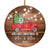 2025 Our First Christmas In Our New Home as mr and mrs Red Car Truck Gift for Newlywed Couple 2025 Christmas Tree Ornament | teecentury