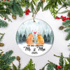 2025 Our First Christmas as Mr & Mrs Bear Tree Ornament Wedding Newlywed Couple 2025 Decoration Christmas Tree Ornament | teecentury