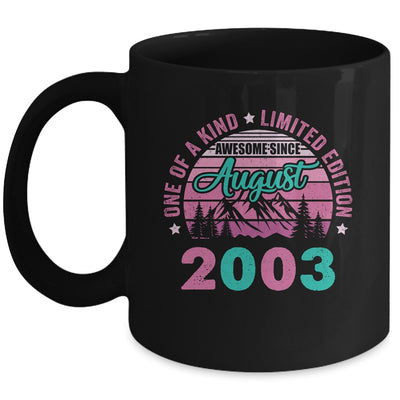 20 Years Old Awesome Since August 2003 20th Birthday Women Mug | teecentury