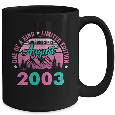 20 Years Old Awesome Since August 2003 20th Birthday Women Mug | teecentury