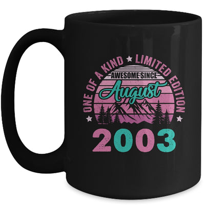 20 Years Old Awesome Since August 2003 20th Birthday Women Mug | teecentury