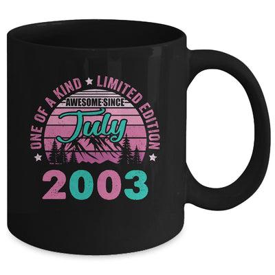 20 Years Old Awesome Since July 2003 20th Birthday Women Mug | teecentury