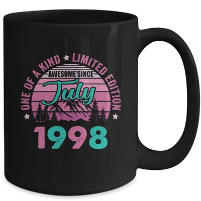 25 Years Old Awesome Since July 1998 25th Birthday Women Mug | teecentury