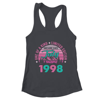 25 Years Old Awesome Since July 1998 25th Birthday Women Shirt & Tank Top | teecentury