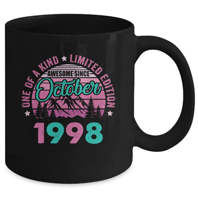 25 Years Old Awesome Since October 1998 25th Birthday Women Mug | teecentury