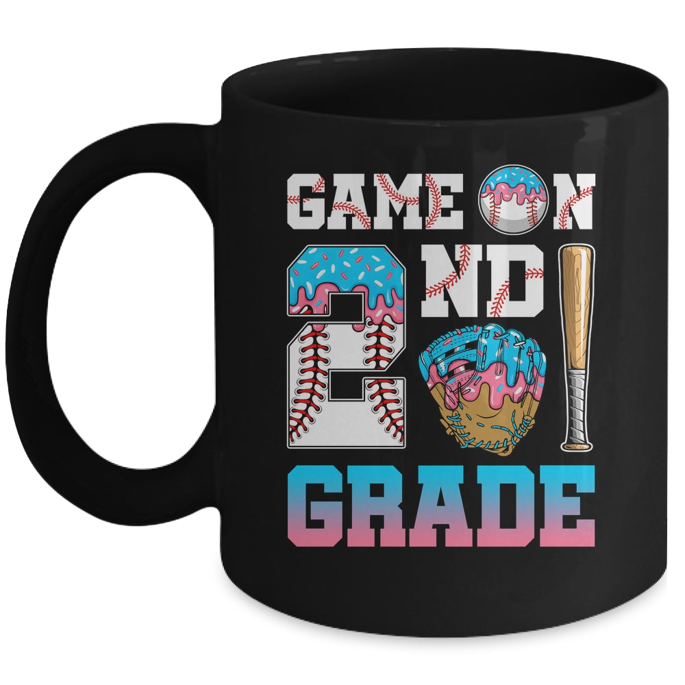2nd Grade Back To School Baseball Drip Ice Cream Game On Mug | teecentury