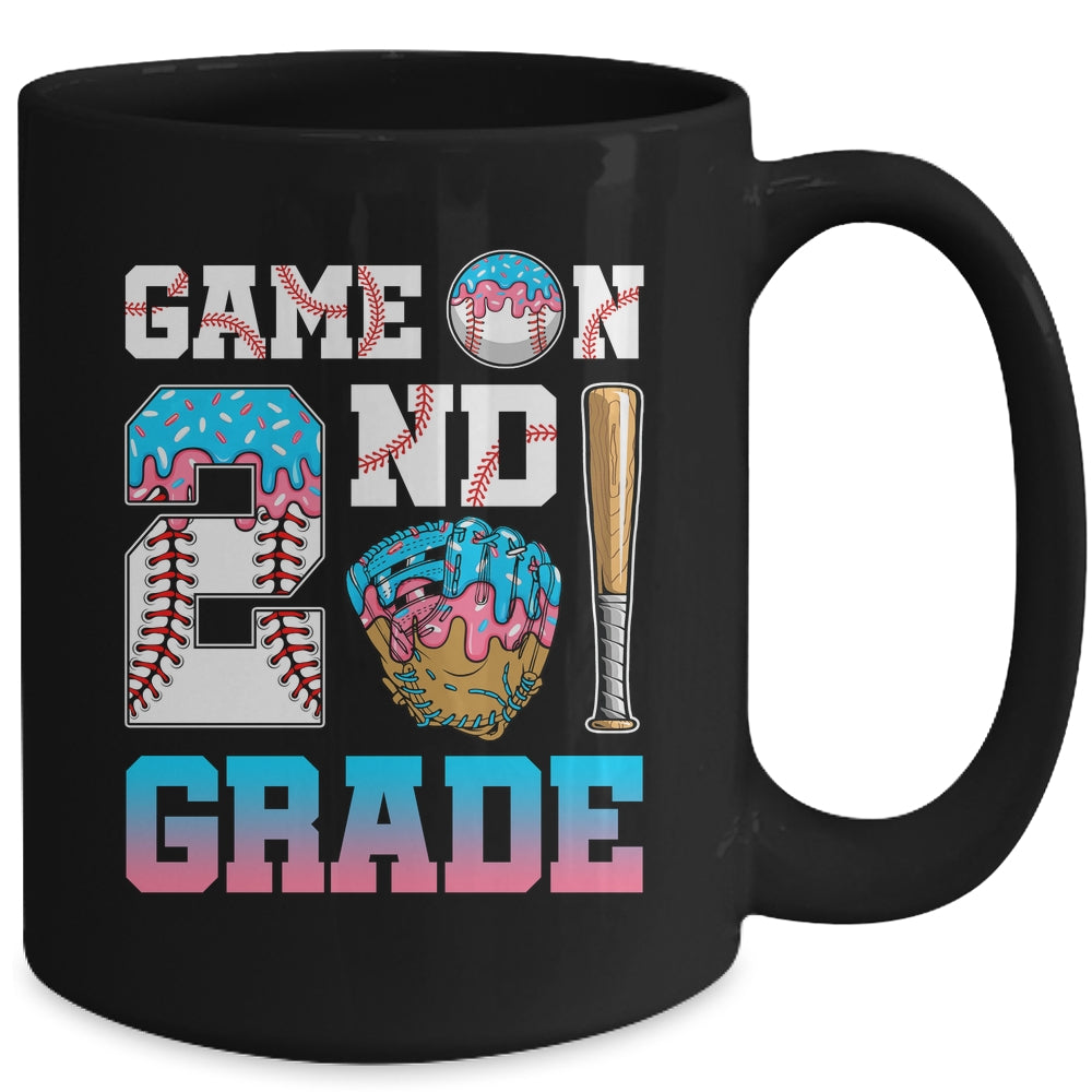 2nd Grade Back To School Baseball Drip Ice Cream Game On Mug | teecentury