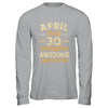 30 Years Awesome Vintage April 1995 30th Birthday Shirt & Hoodie | teecentury