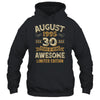 30 Years Awesome Vintage August 1995 30th Birthday Shirt & Hoodie | teecentury