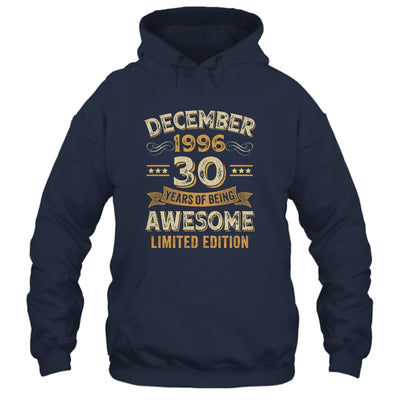 30 Years Awesome Vintage December 1996 30th Birthday Shirt & Hoodie | teecentury