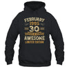30 Years Awesome Vintage February 1995 30th Birthday Shirt & Hoodie | teecentury