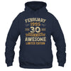 30 Years Awesome Vintage February 1995 30th Birthday Shirt & Hoodie | teecentury