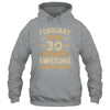 30 Years Awesome Vintage February 1995 30th Birthday Shirt & Hoodie | teecentury
