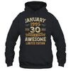 30 Years Awesome Vintage January 1995 30th Birthday Shirt & Hoodie | teecentury