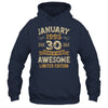 30 Years Awesome Vintage January 1995 30th Birthday Shirt & Hoodie | teecentury