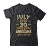 30 Years Awesome Vintage July 1995 30th Birthday Shirt & Hoodie | teecentury