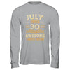 30 Years Awesome Vintage July 1995 30th Birthday Shirt & Hoodie | teecentury