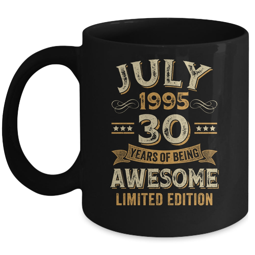 30 Years Awesome Vintage July 1995 30th Birthday Mug | teecentury