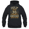 30 Years Awesome Vintage July 1995 30th Birthday Shirt & Hoodie | teecentury