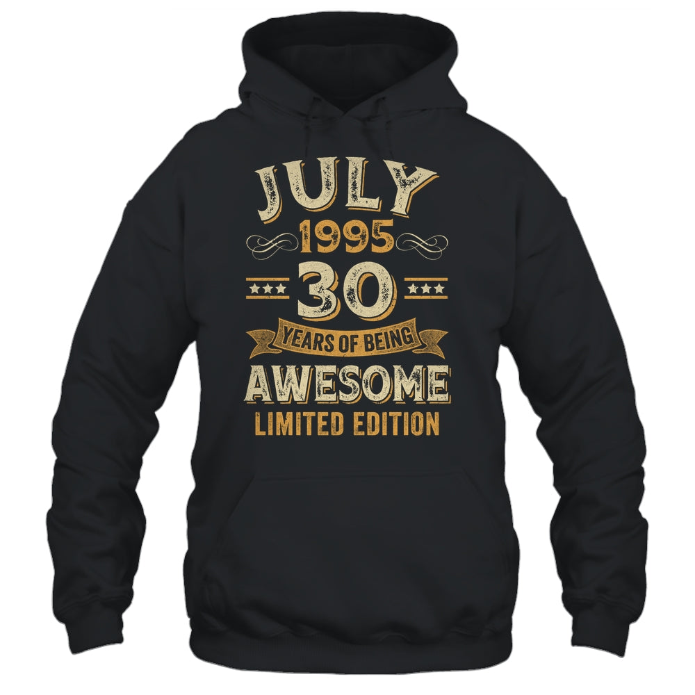 30 Years Awesome Vintage July 1995 30th Birthday Shirt & Hoodie | teecentury