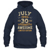 30 Years Awesome Vintage July 1995 30th Birthday Shirt & Hoodie | teecentury