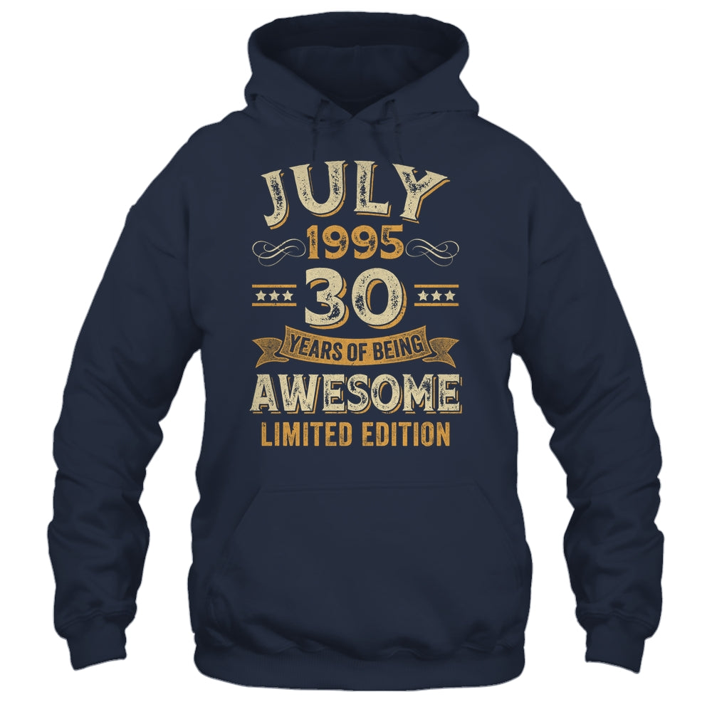30 Years Awesome Vintage July 1995 30th Birthday Shirt & Hoodie | teecentury