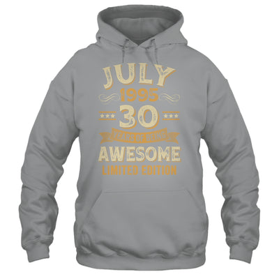 30 Years Awesome Vintage July 1995 30th Birthday Shirt & Hoodie | teecentury