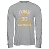 30 Years Awesome Vintage June 1995 30th Birthday Shirt & Hoodie | teecentury