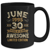 30 Years Awesome Vintage June 1995 30th Birthday Mug | teecentury