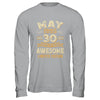 30 Years Awesome Vintage May 1995 30th Birthday Shirt & Hoodie | teecentury