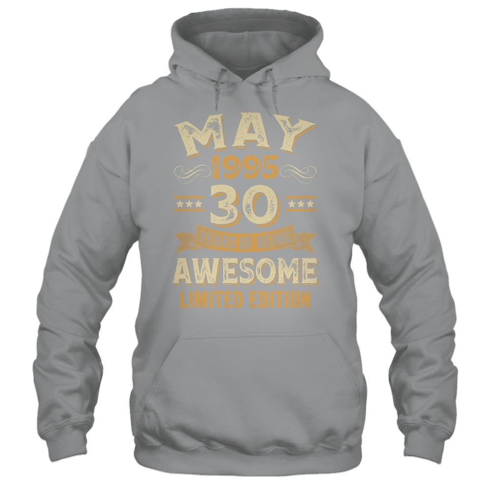 30 Years Awesome Vintage May 1995 30th Birthday Shirt & Hoodie | teecentury