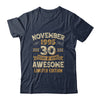 30 Years Awesome Vintage November 1995 30th Birthday Shirt & Hoodie | teecentury