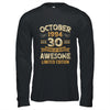 30 Years Awesome Vintage October 1994 30th Birthday Shirt & Hoodie | teecentury