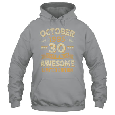 30 Years Awesome Vintage October 1995 30th Birthday Shirt & Hoodie | teecentury