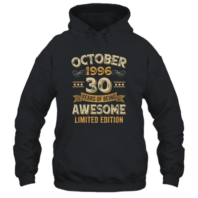 30 Years Awesome Vintage October 1996 30th Birthday Shirt & Hoodie | teecentury