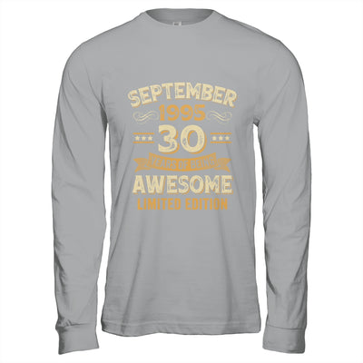 30 Years Awesome Vintage September 1995 30th Birthday Shirt & Hoodie | teecentury